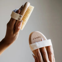 Lymphy body brush in hand