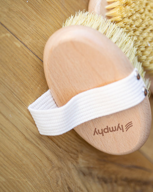 Lymphy lymphatic body brush with strap